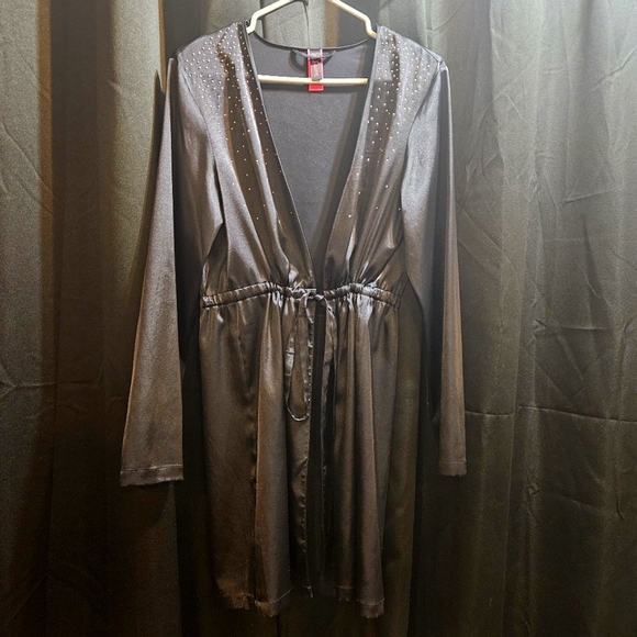 Lasenza elegant studded satin kimono robe - Picture 1 of 4
